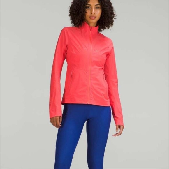 Lululemon Fast and Free Windbreaker in pale raspberry size 10 new no tag - Picture 1 of 16